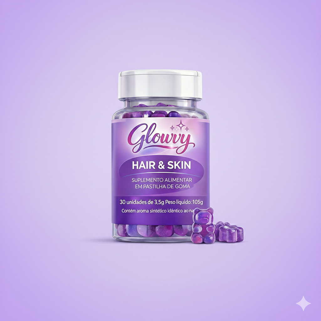 Glowy Hair, Skin & Nails – Suplemento Alimentar